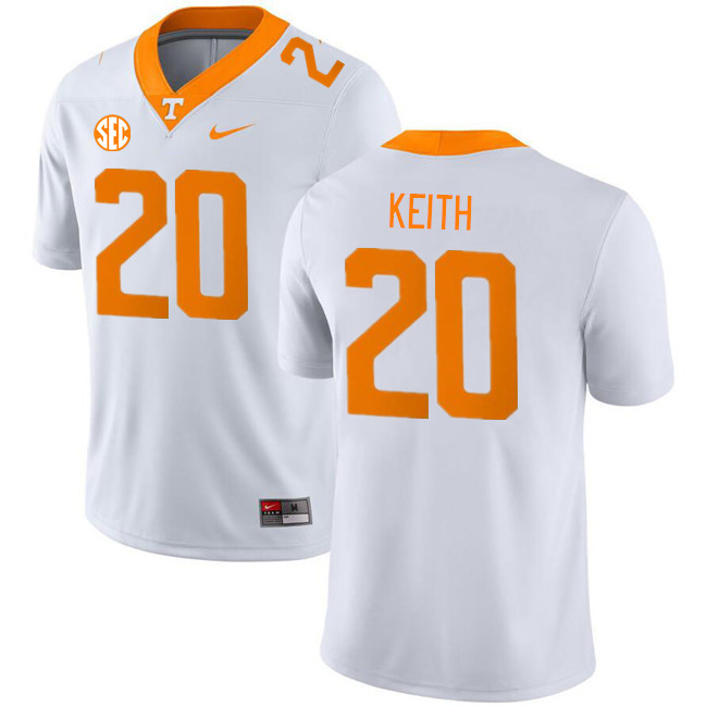 Men #20 Khalifa Keith Tennessee Volunteers College Football Jerseys Stitched Sale-White